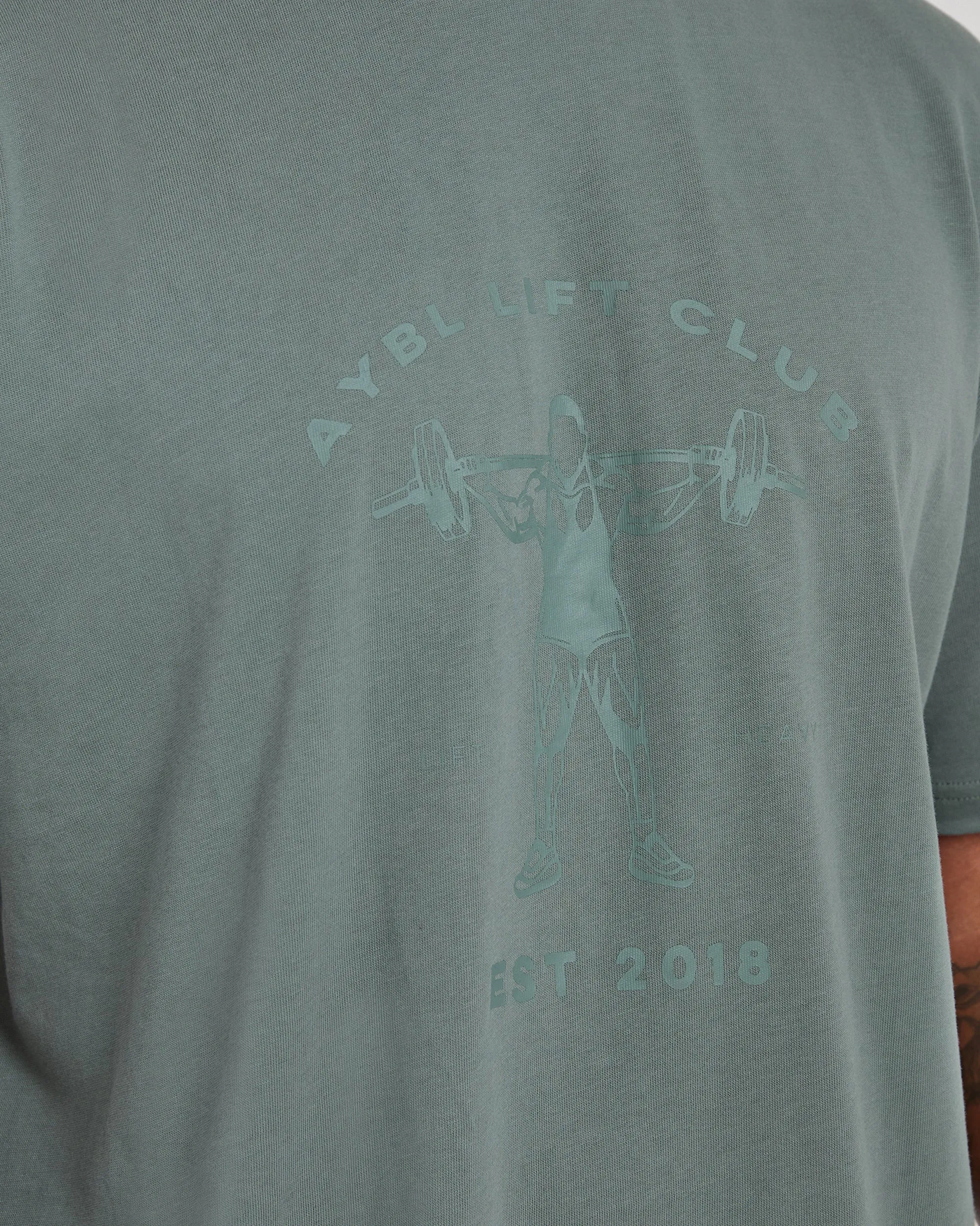 Lift Club Oversized T Shirt - Vintage Sage