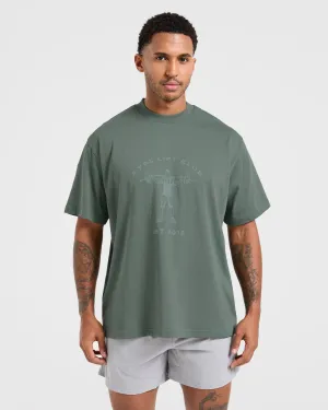 Lift Club Oversized T Shirt - Vintage Sage