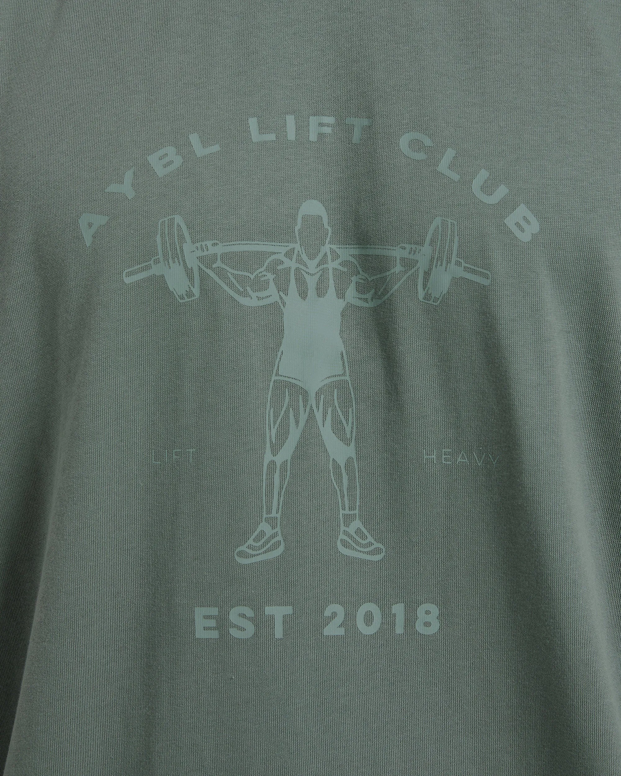 Lift Club Oversized T Shirt - Vintage Sage