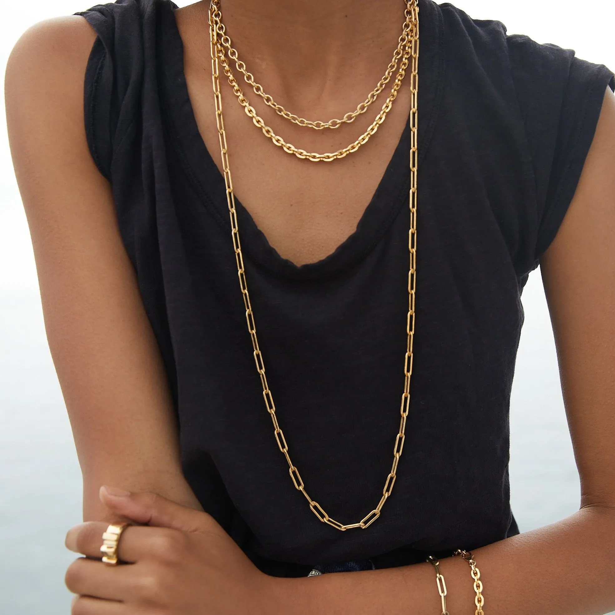 Link Chain Choker - 14K Gold Filled