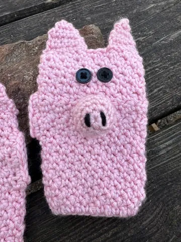 Little Pigs Fingerless Gloves for Children ages 3-6 FREE SHIPPING