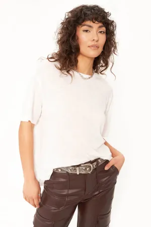 Lola Sheer Side Slit Tee