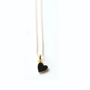 LOLO Enamelled Heart - Black