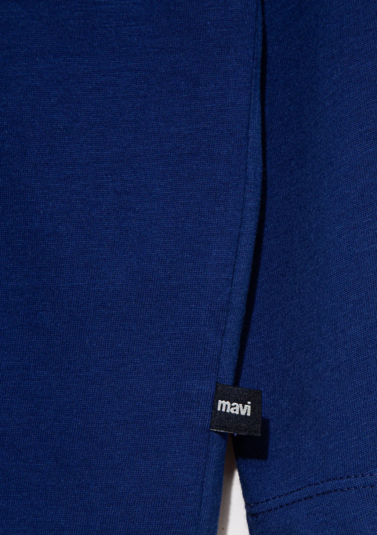Lond Sleeve Blue Basic T-Shirt