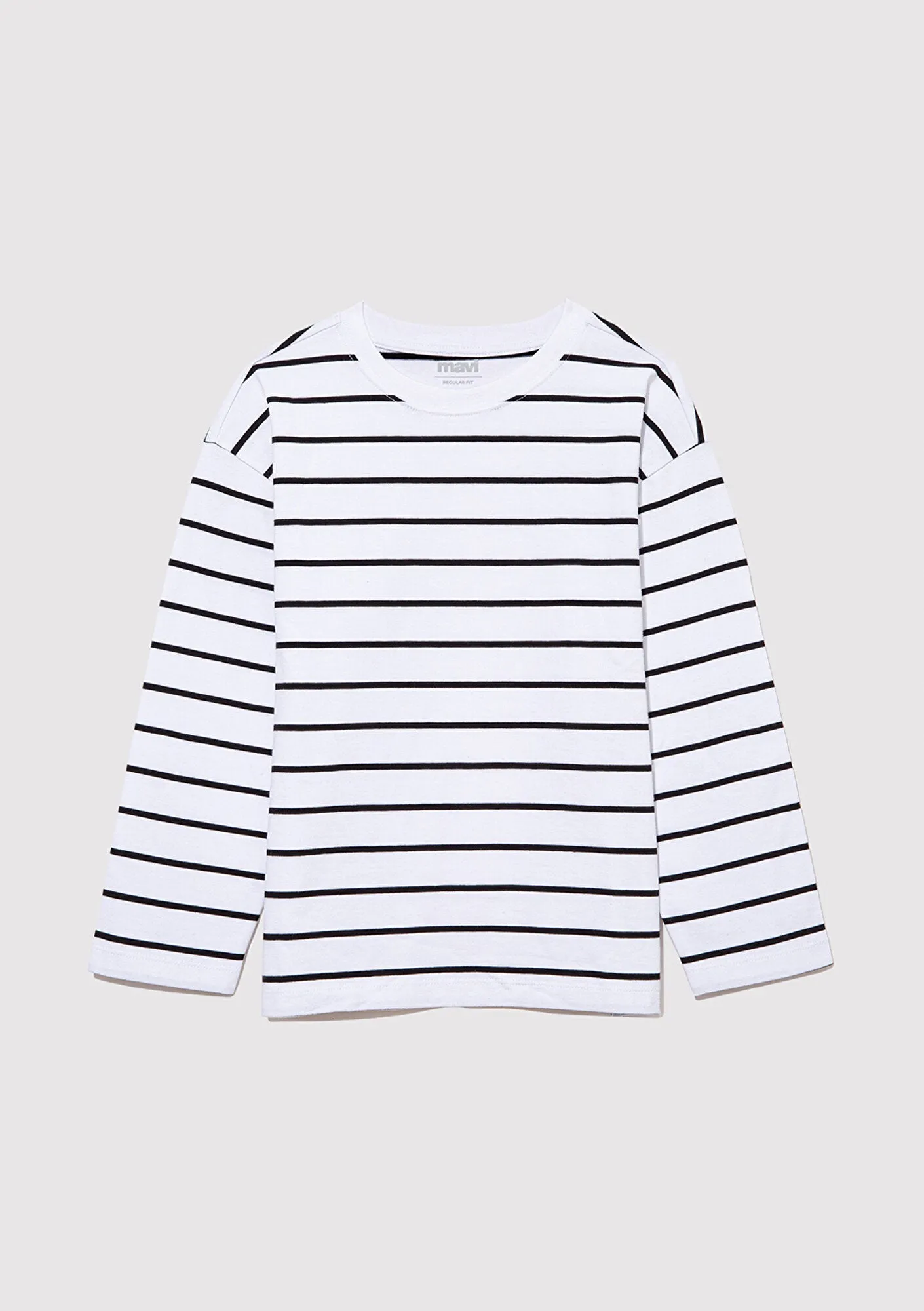 Long Sleeve Black Striped T-Shirt