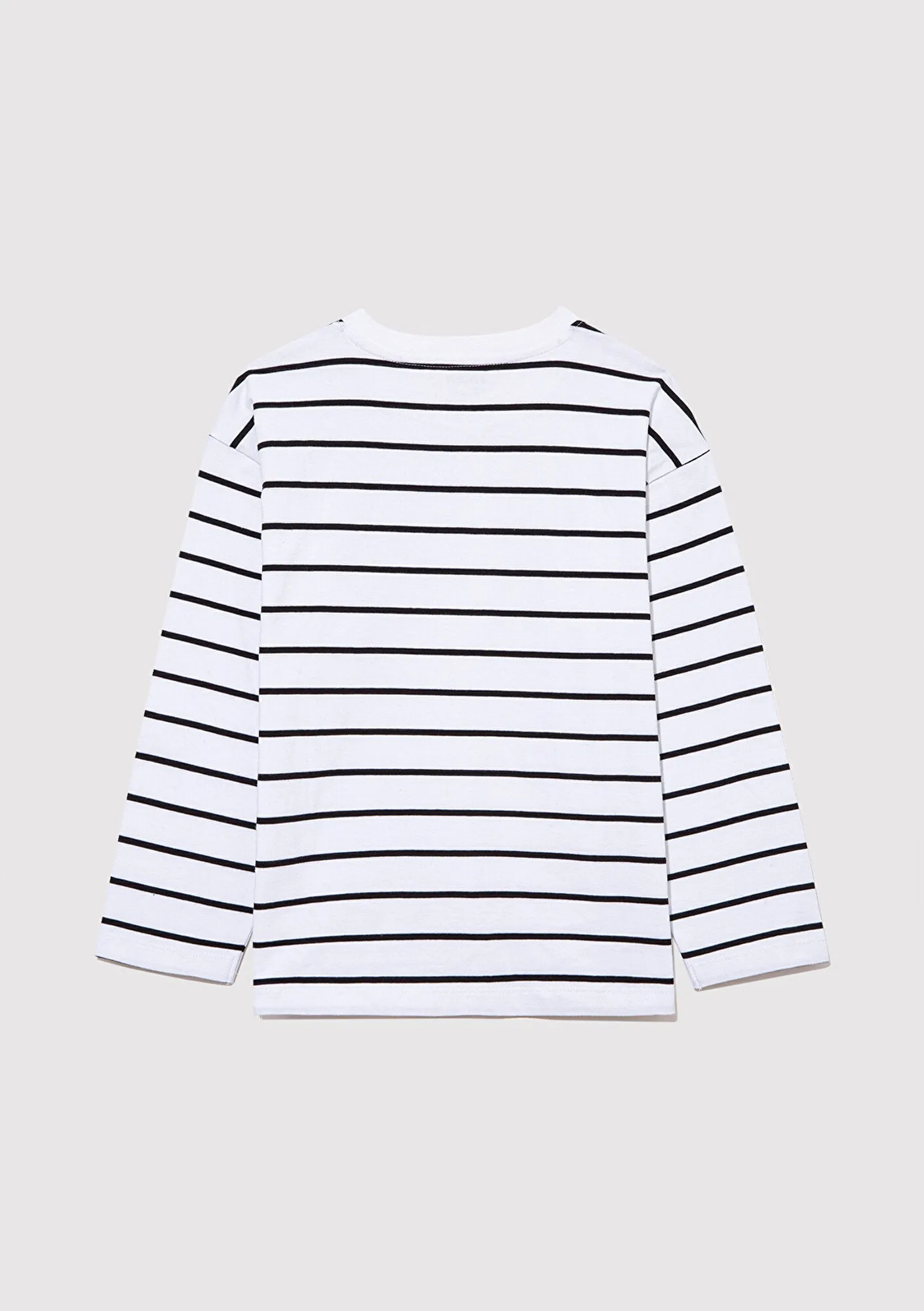 Long Sleeve Black Striped T-Shirt
