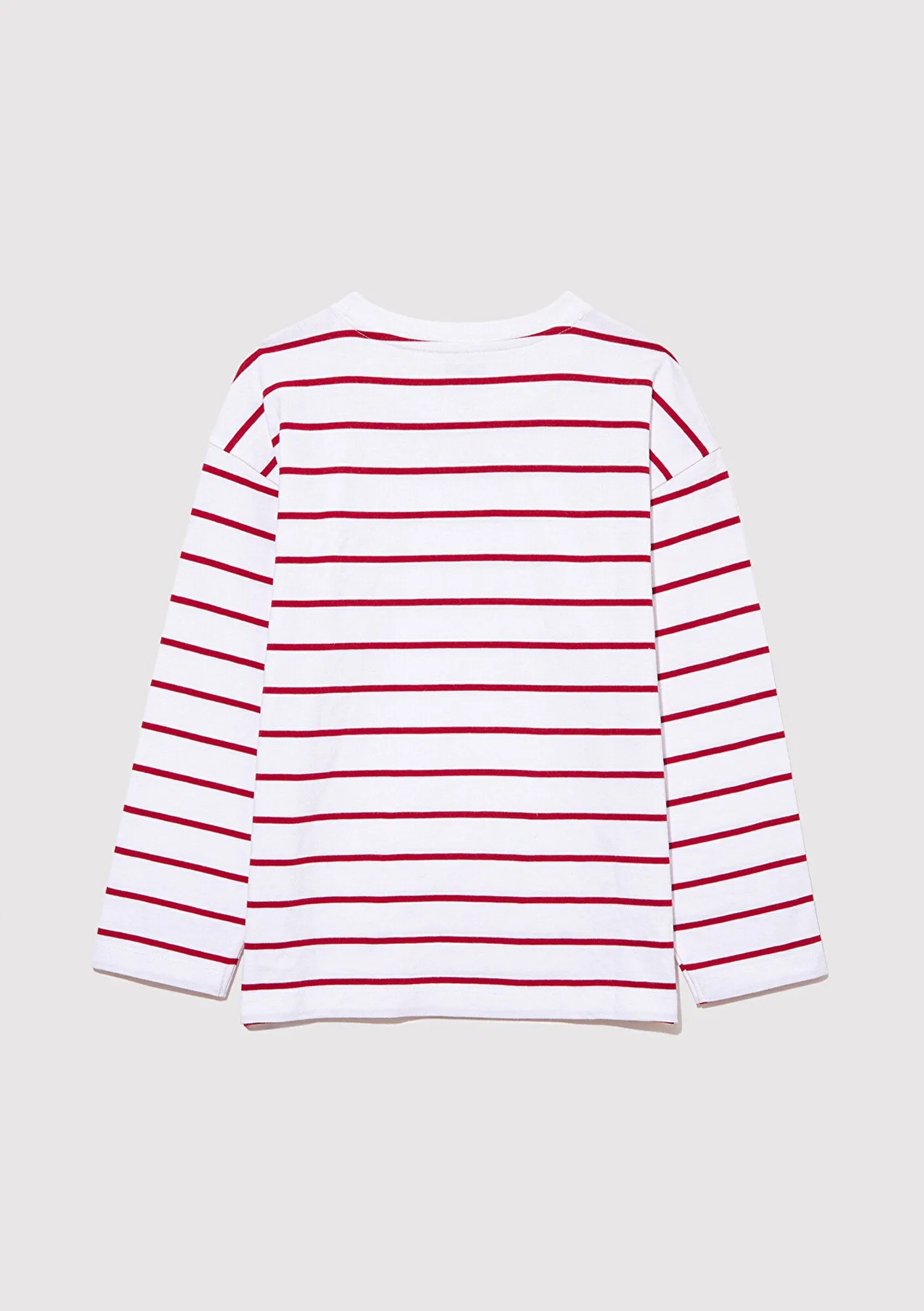 Long Sleeve Red Striped T-Shirt