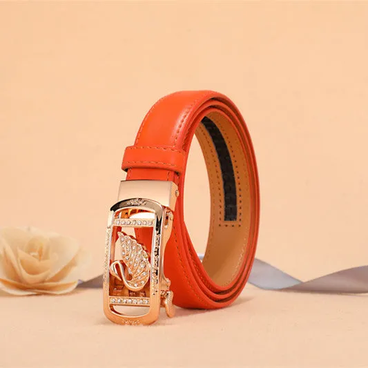 Lorraine - Chic Adjustable Leather Woman's Belt