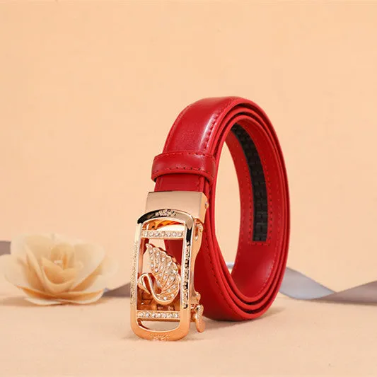 Lorraine - Chic Adjustable Leather Woman's Belt