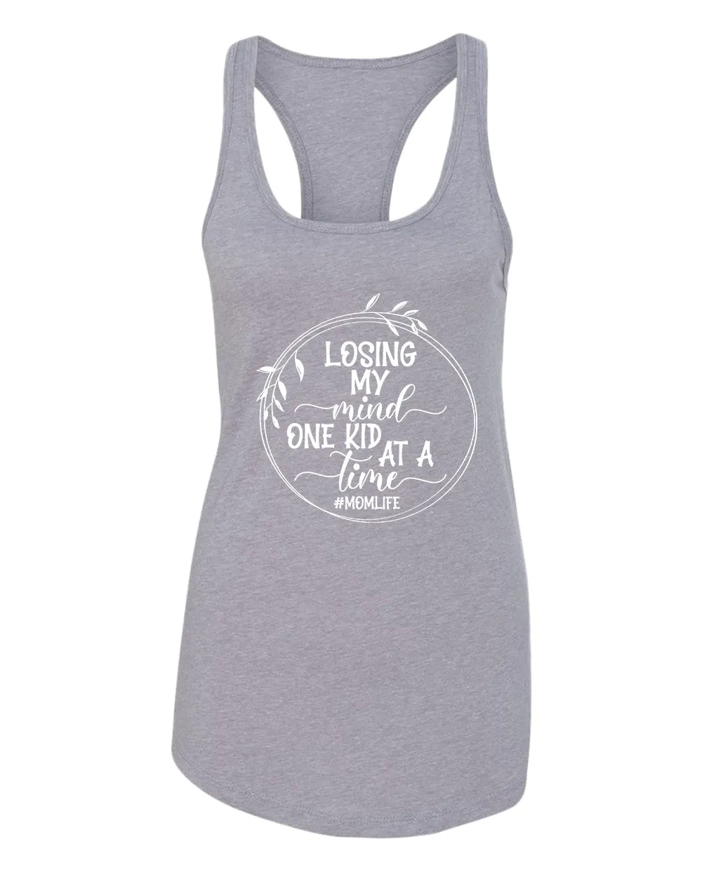Losing my mind, one kid at a time tank top, mom life tank tops