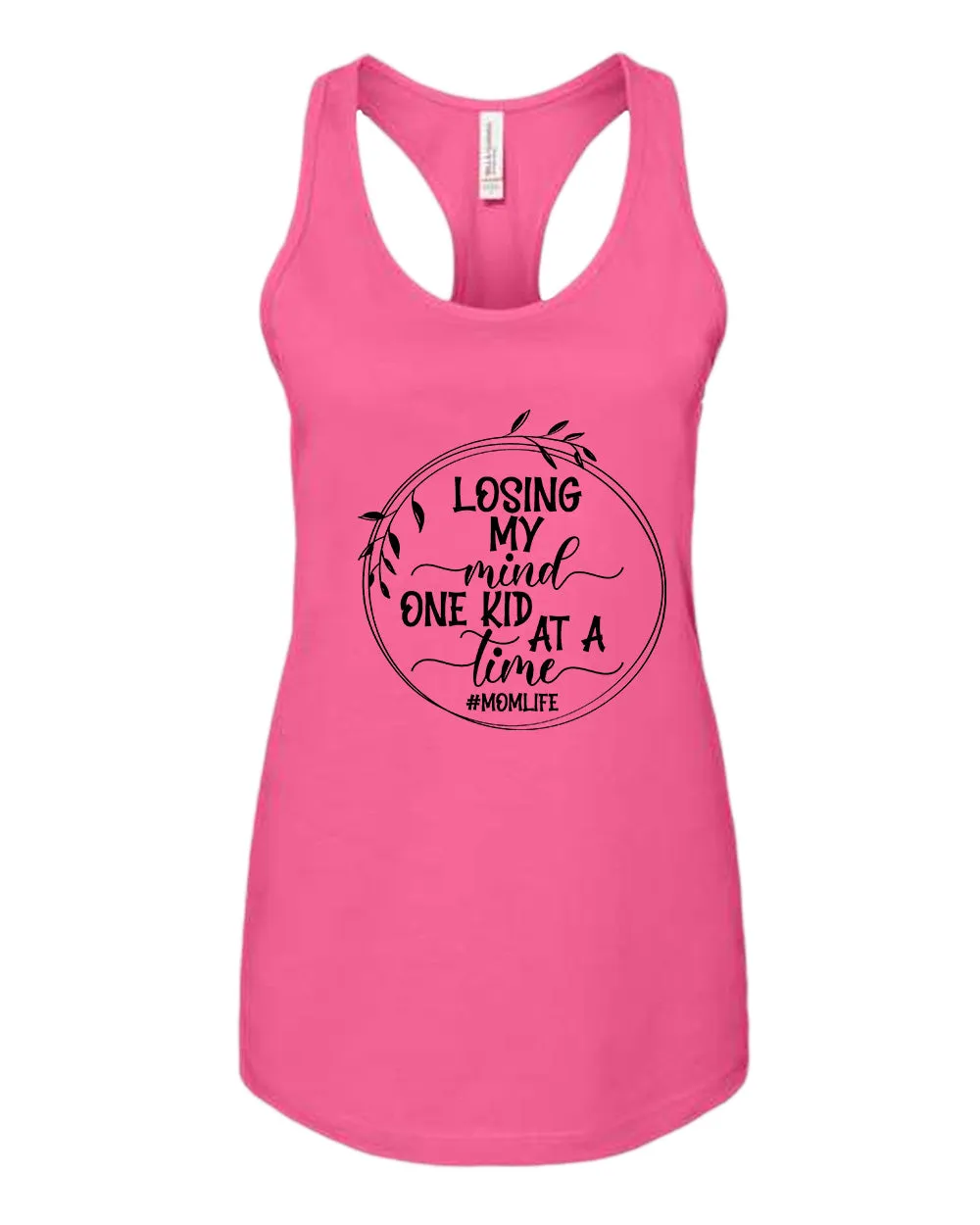 Losing my mind, one kid at a time tank top, mom life tank tops