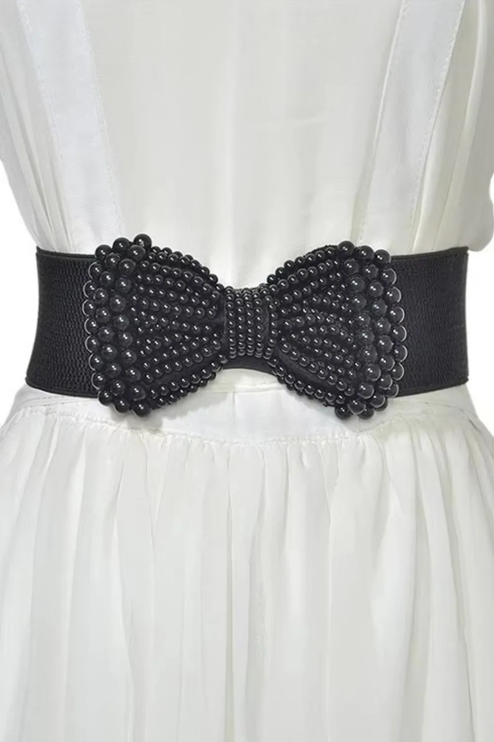 LOST   FOUND ALICE BOW BELT BLACK