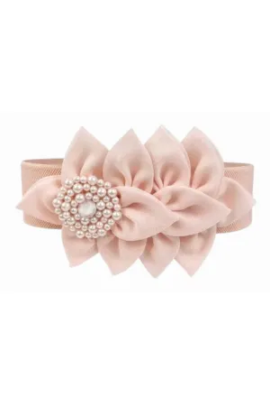LOST   FOUND CORDELIA BELT PALE PINK