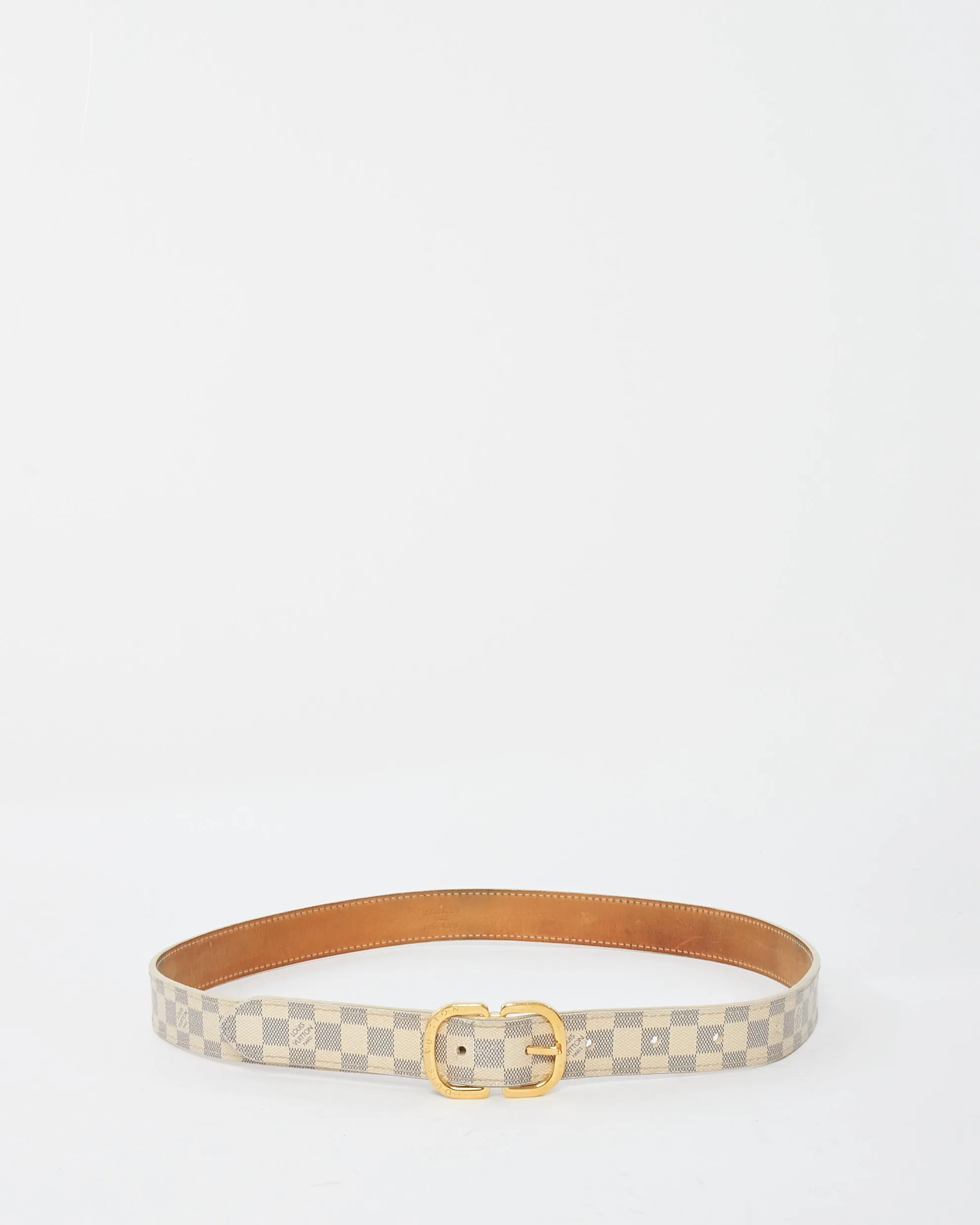 Louis Vuitton Damier Azur Canvas 25mm Mini Belt - 80/32