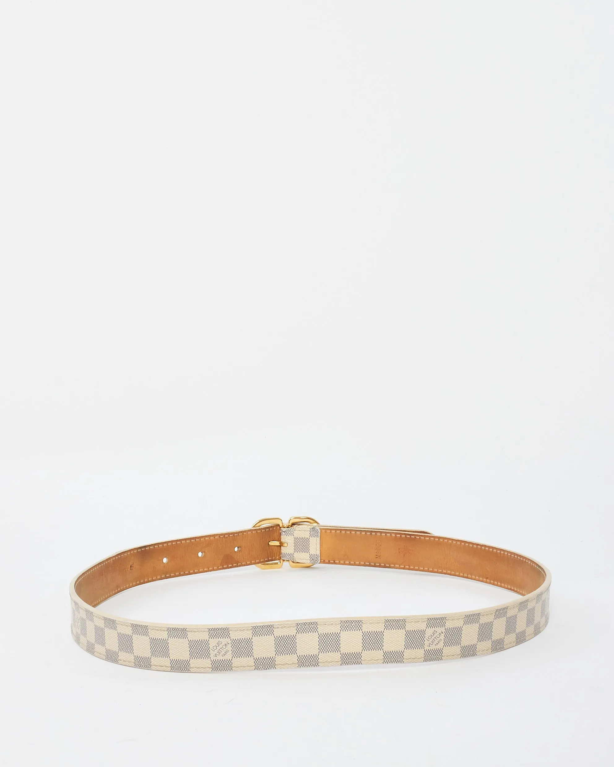 Louis Vuitton Damier Azur Canvas 25mm Mini Belt - 80/32