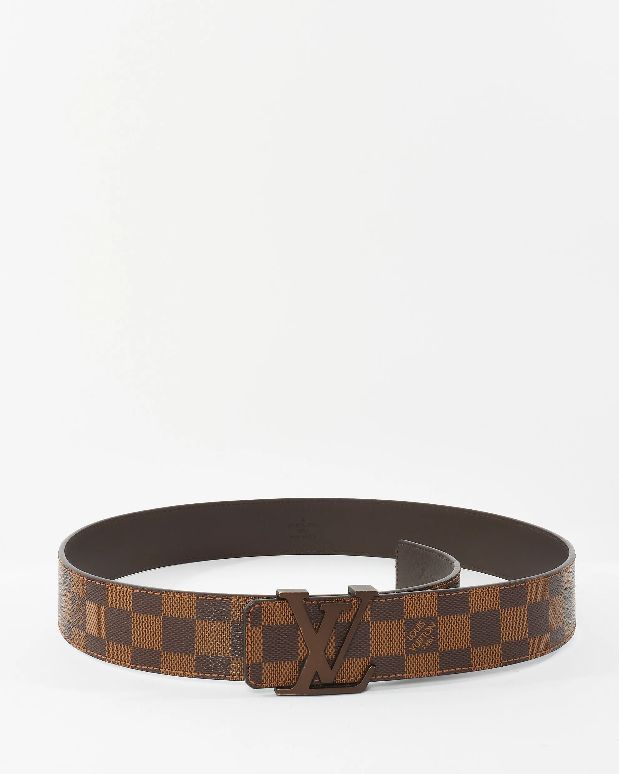 Louis Vuitton Damier Ebene Canvas LV Initiales Belt - 90/36