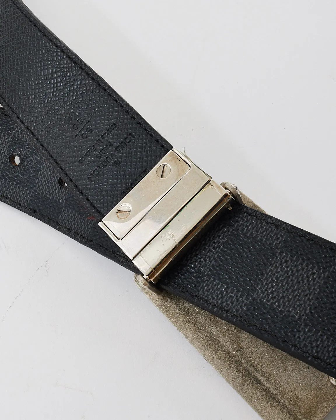 Louis Vuitton Damier Graphite Canvas Voyageur Belt - 90/36