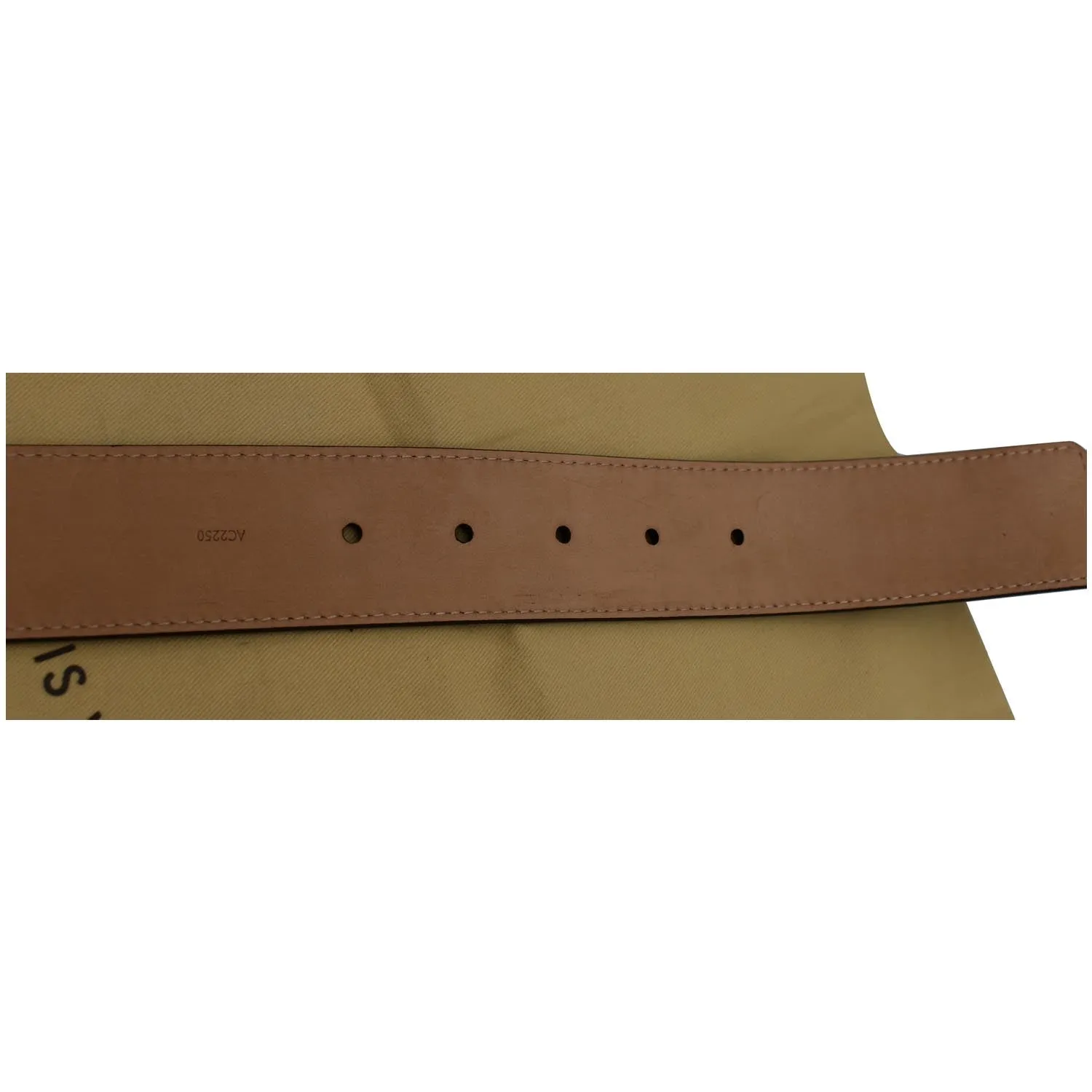 LOUIS VUITTON LV Initiales Monogram Canvas Buckle Belt Brown