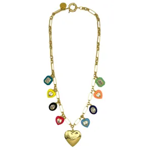 Love Gem Charm Necklace