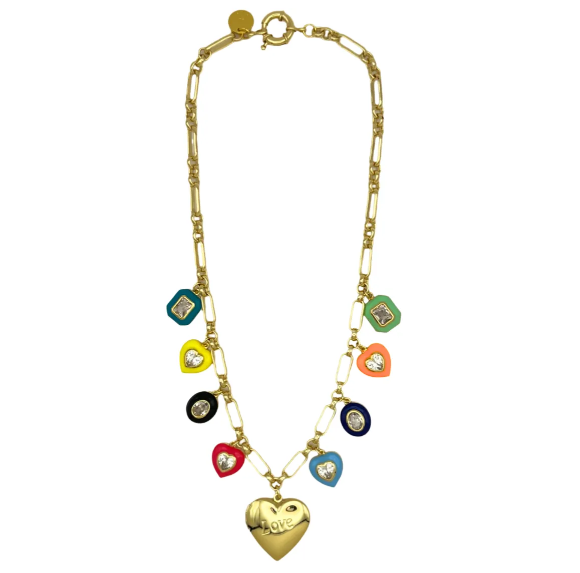 Love Gem Charm Necklace