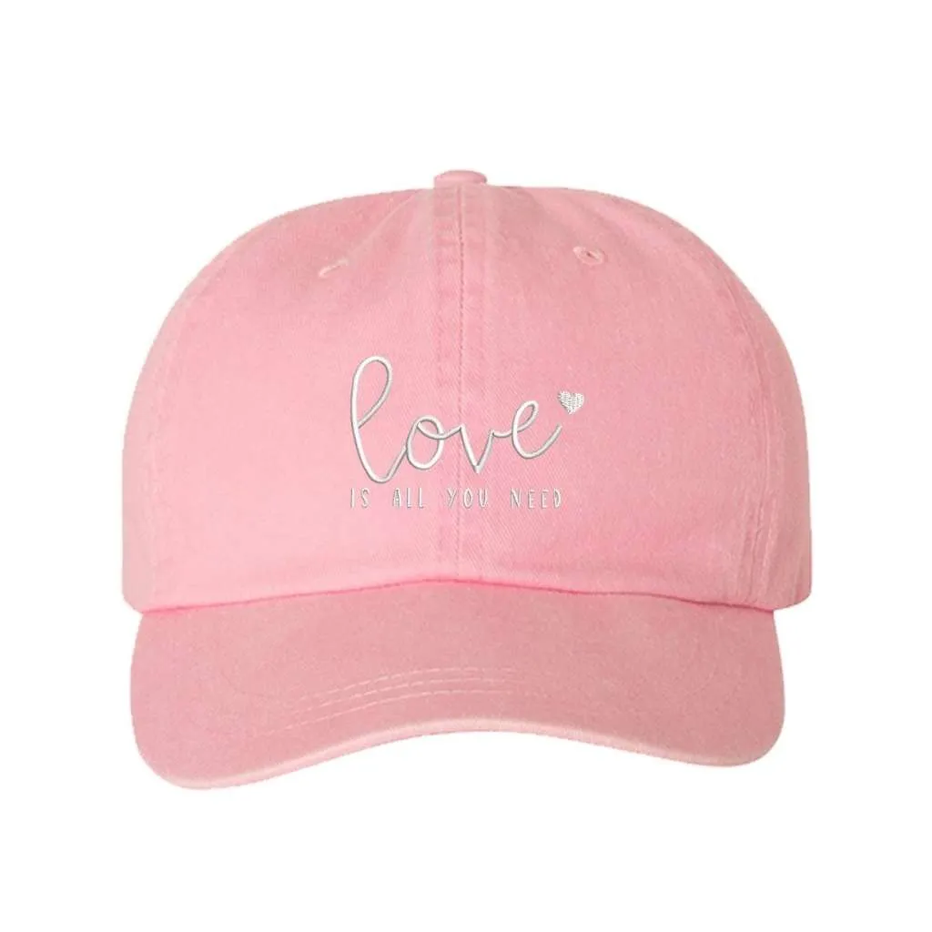 Love Is All We Need Washed Baseball Hat