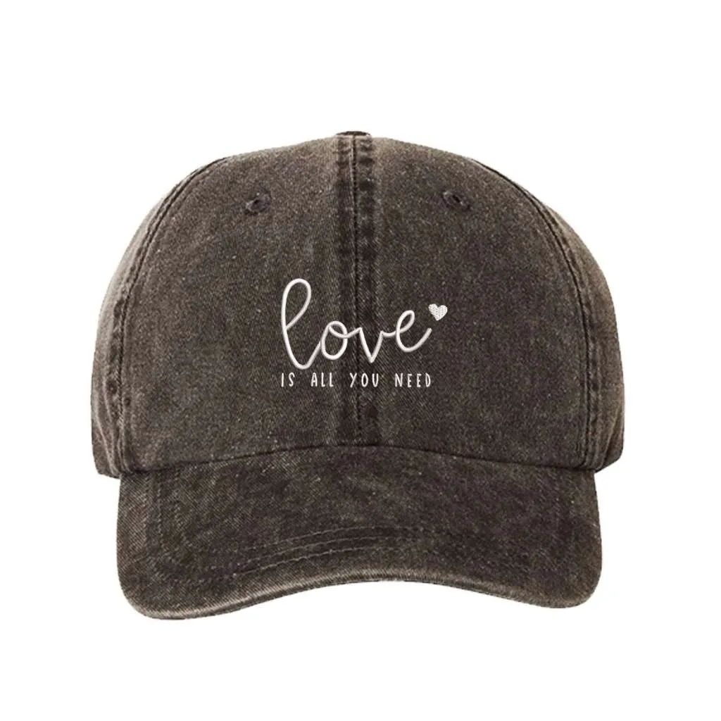 Love Is All We Need Washed Baseball Hat
