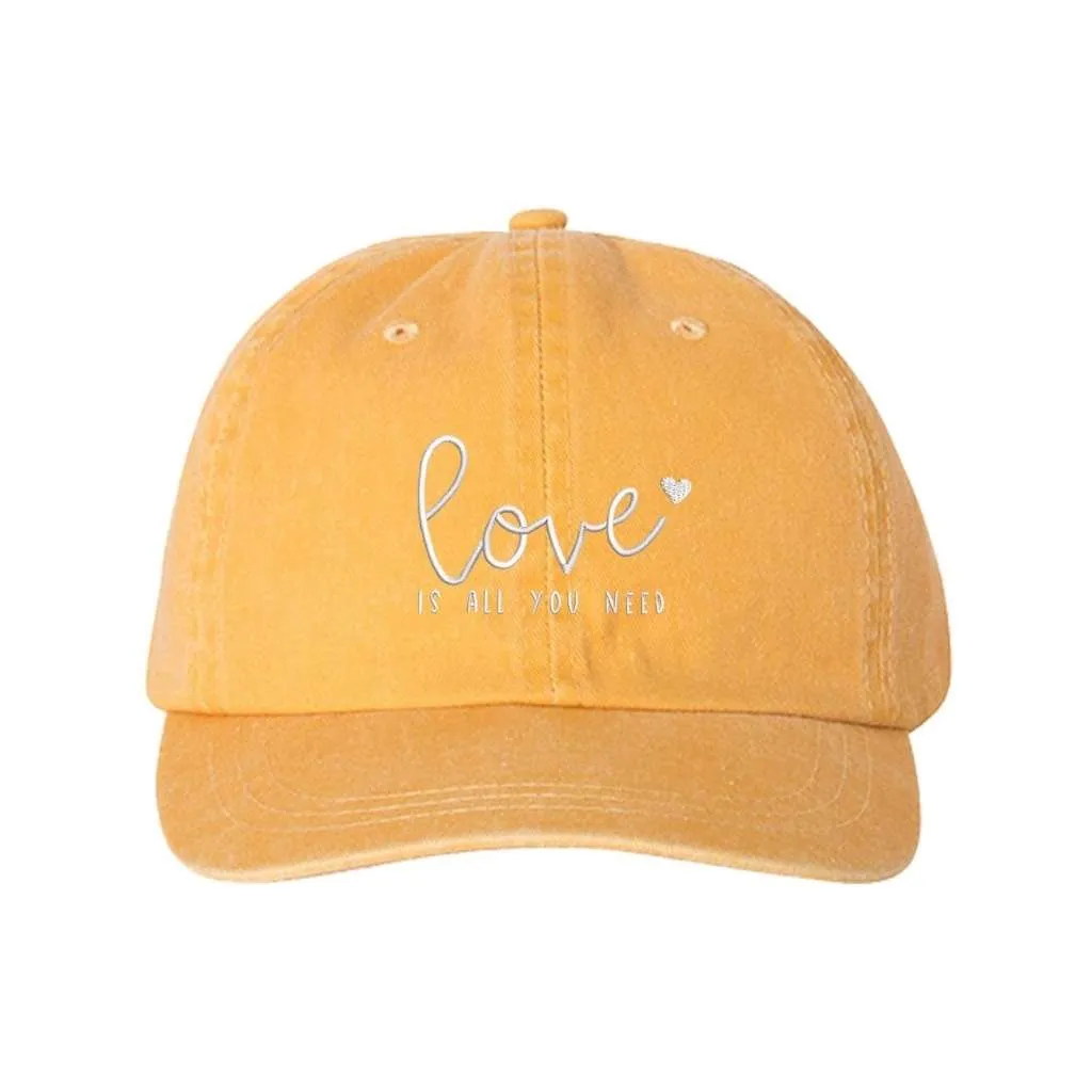 Love Is All We Need Washed Baseball Hat