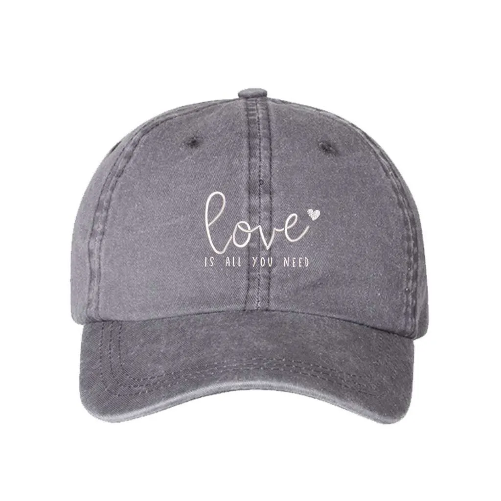 Love Is All We Need Washed Baseball Hat