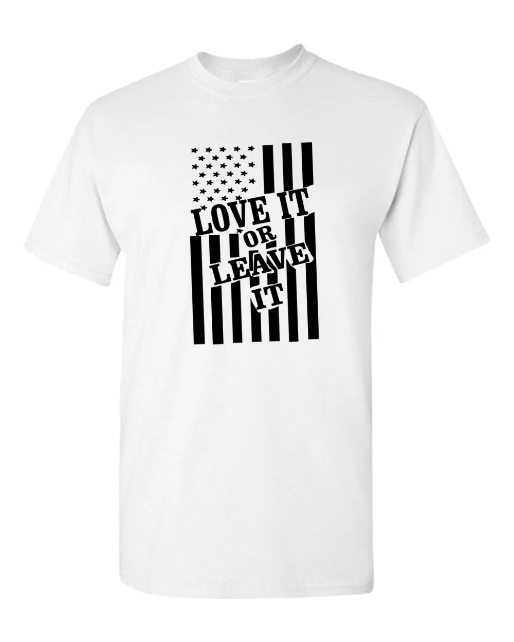 Love it or Leave it America Flag T-shirt - Patriotism Tee