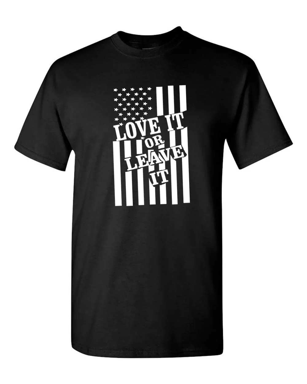 Love it or Leave it America Flag T-shirt - Patriotism Tee