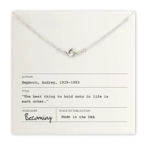 Love Knot Necklace Silver