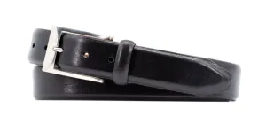 Luca Luxe Italian Calf Leather Belt - Black