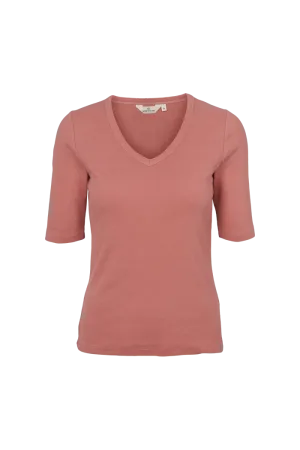 Ludmilla V-Neck - Old Rose
