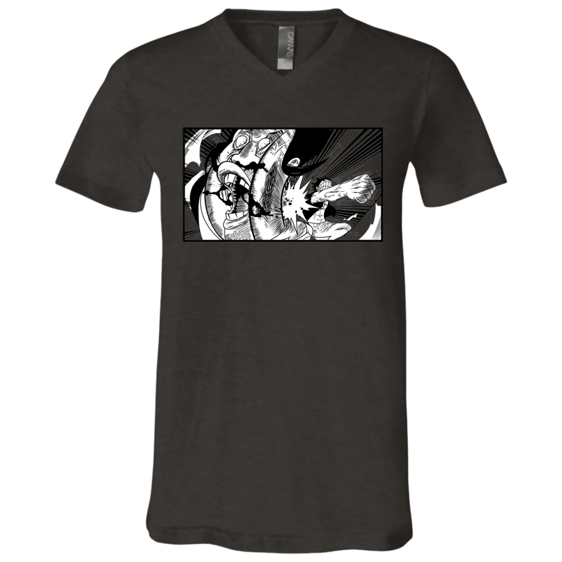 Luffy Punches Celestial Dragon V-Neck