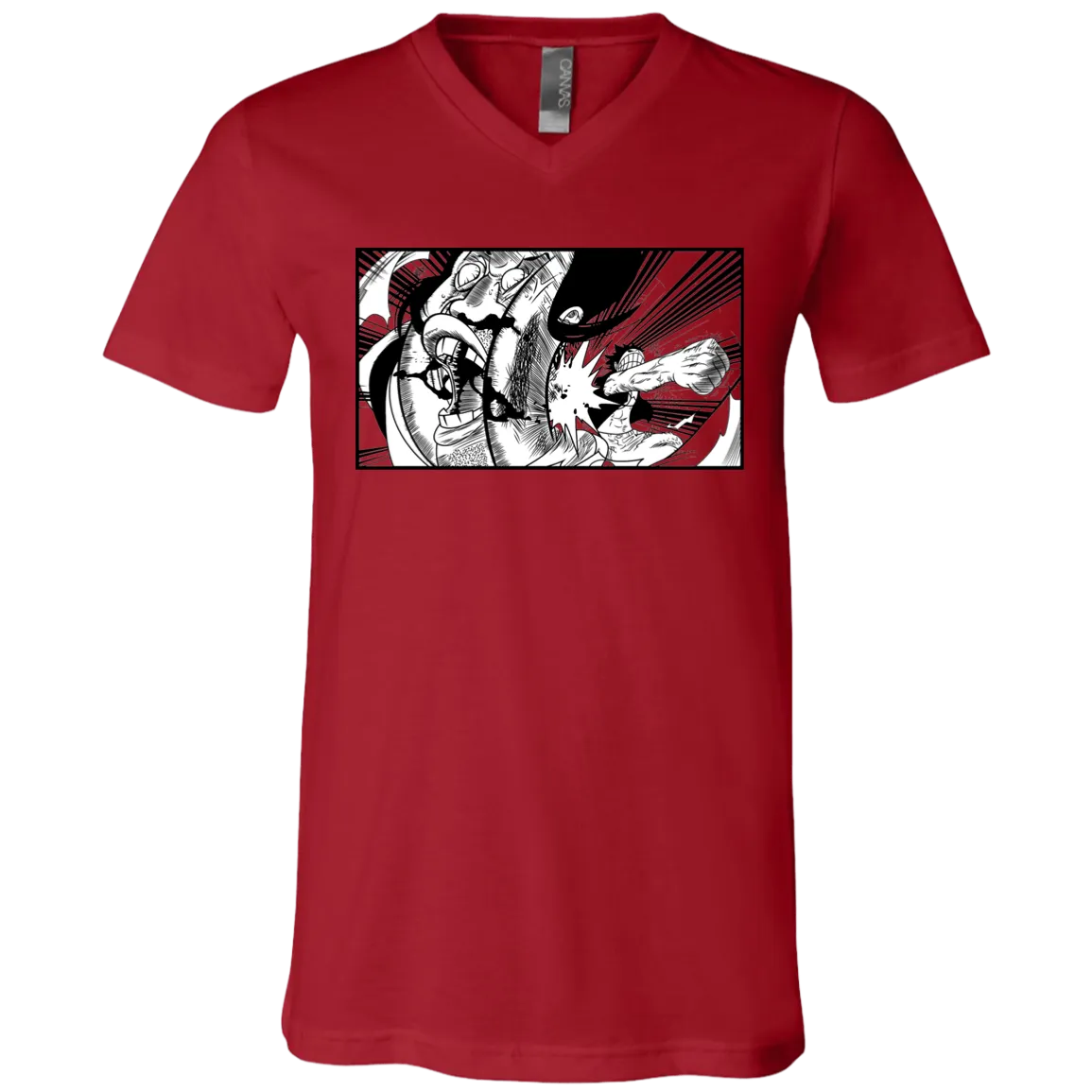 Luffy Punches Celestial Dragon V-Neck
