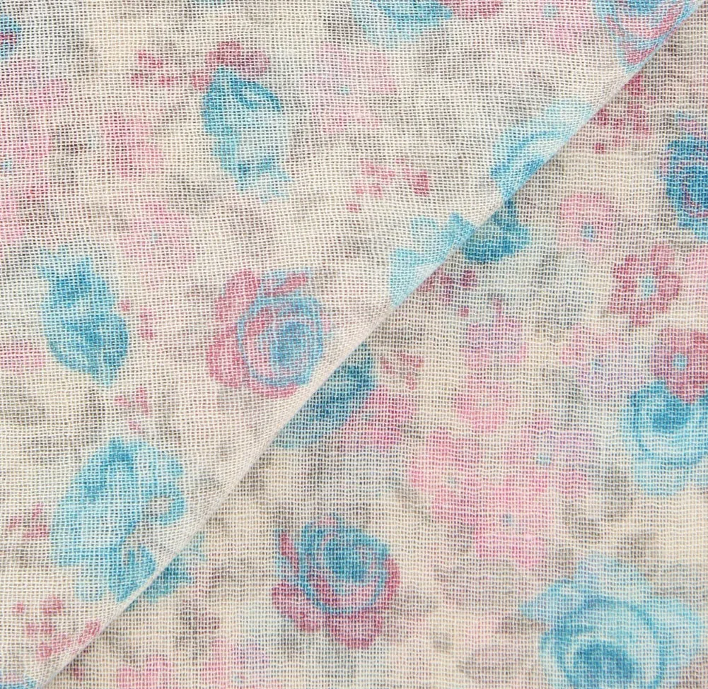 Luigi Borrelli Beige Wool Blend Scarf