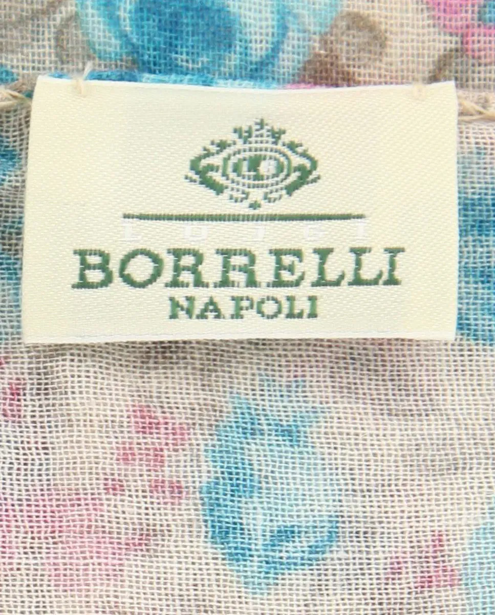 Luigi Borrelli Beige Wool Blend Scarf