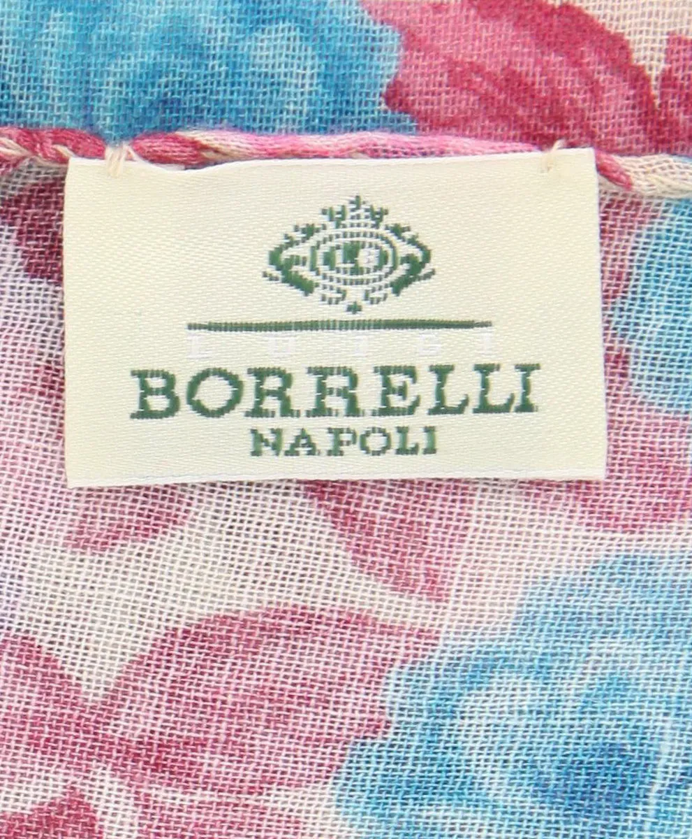 Luigi Borrelli Pink Wool Blend Scarf
