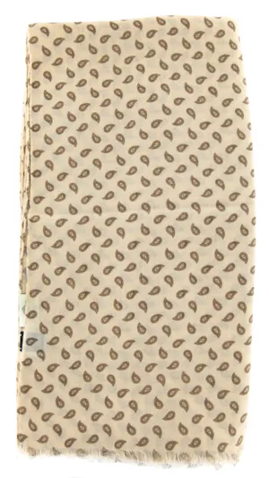 Luigi Borrelli Wool BlendBeige Scarf
