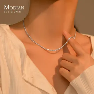 Luxury 925 Silver Adjustable Necklace