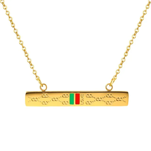 Luxury Brand Gold Color Necklace