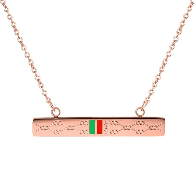 Luxury Brand Gold Color Necklace