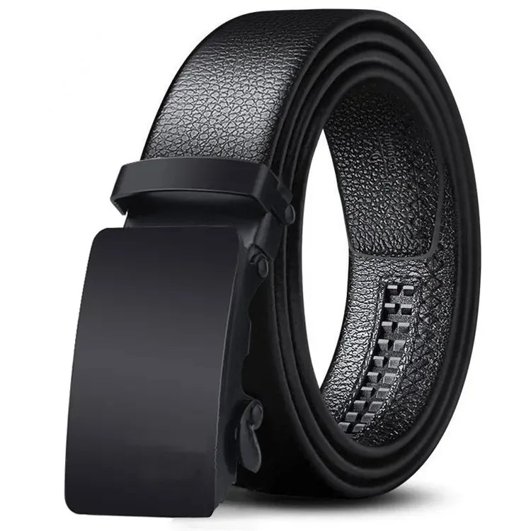 Luxury Leather Ratchet Belt Set