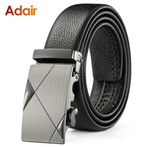 Luxury Leather Ratchet Belt Set