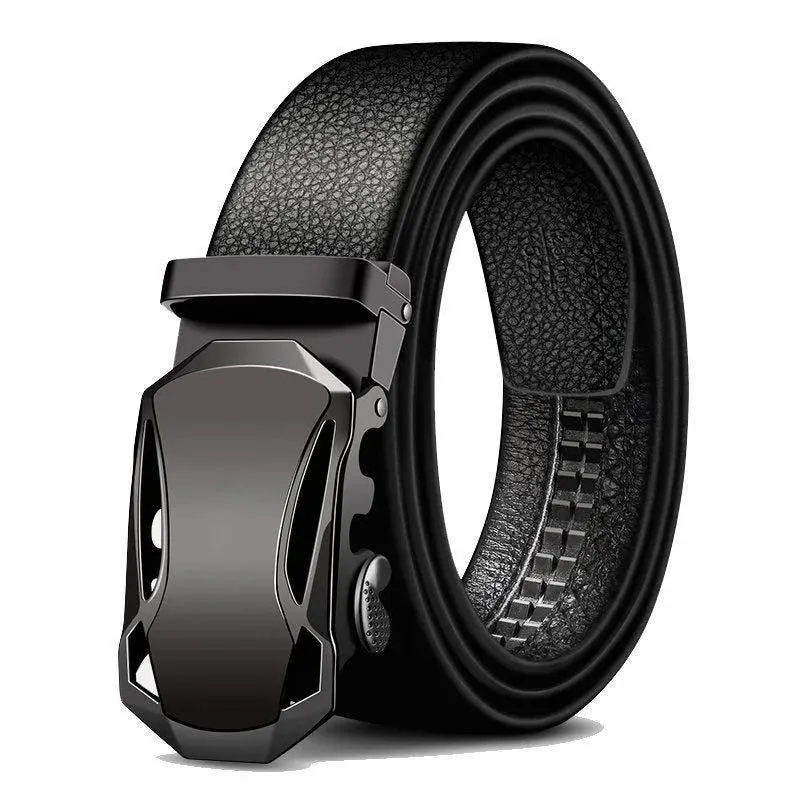 Luxury Leather Ratchet Belt Set