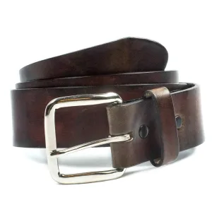 M214  1 1/2" Antique Finish Belt- Plain