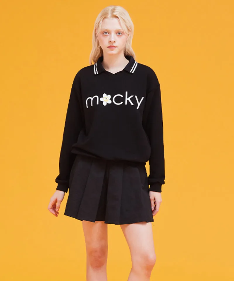 MACKY Golf: Basic Logo PK T-Shirt - Black