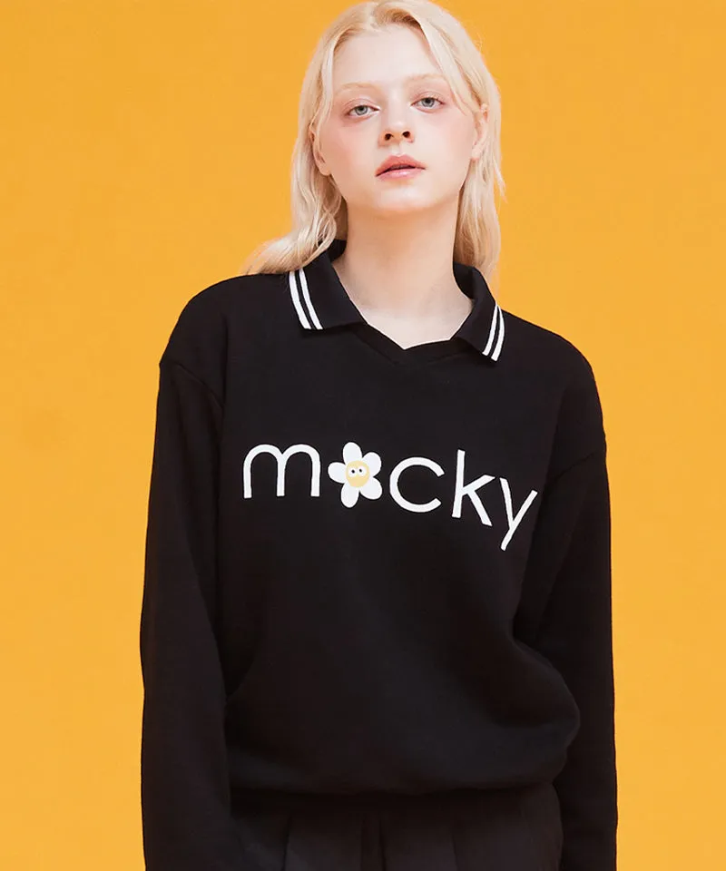 MACKY Golf: Basic Logo PK T-Shirt - Black