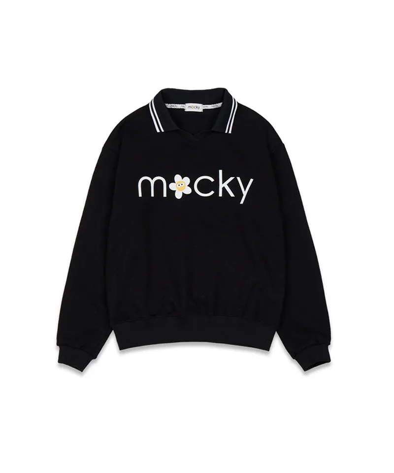 MACKY Golf: Basic Logo PK T-Shirt - Black