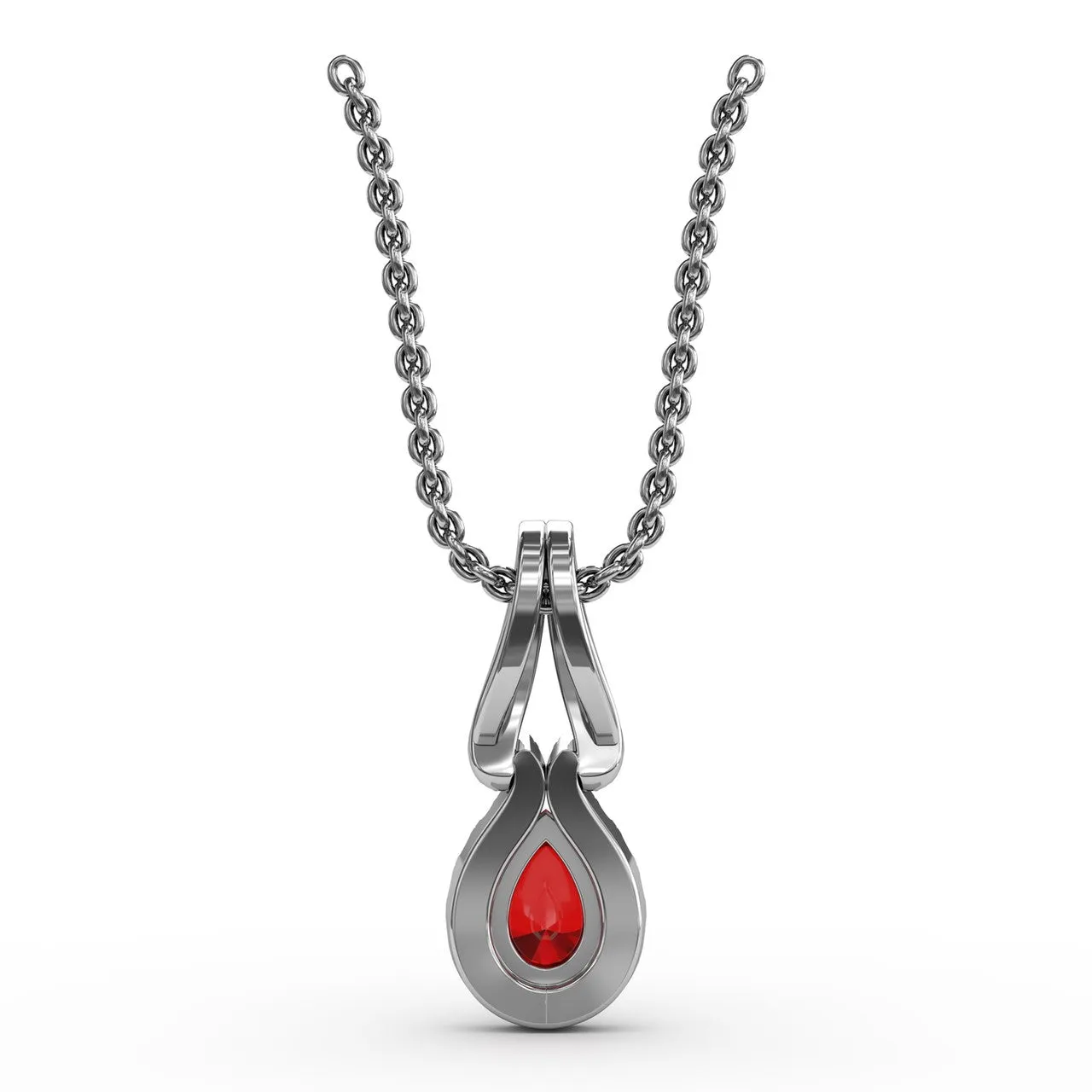 Make A Statement Ruby and Diamond Pendant